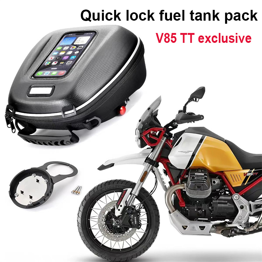 Motorcycle Gear Backpack - กระเป๋าติดถังน้ำมันสำหรับ MOTO GUZZI V85 V85TT แบบล็อคเร็ว