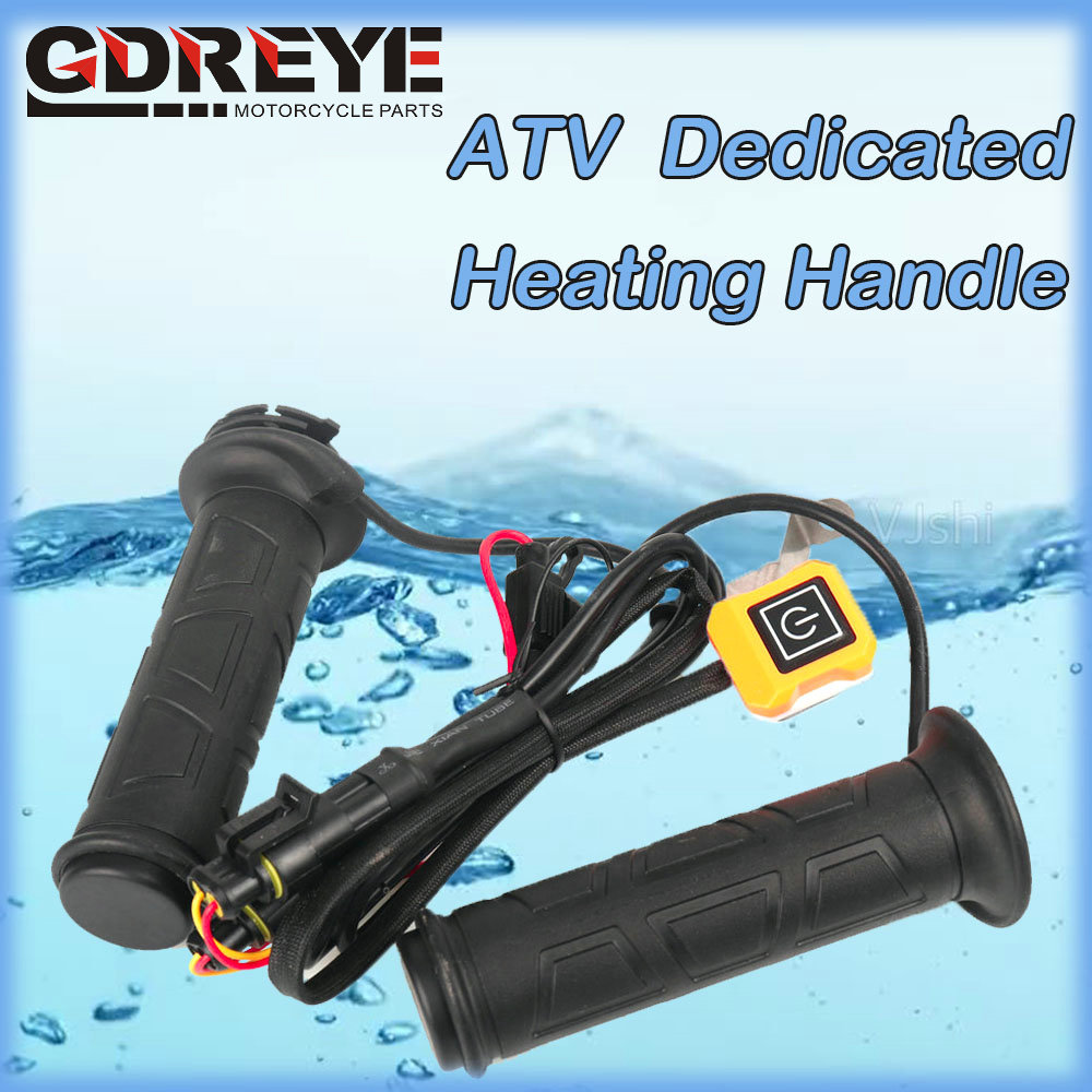 Handlebar Grip Heated - 1คู่รถจักรยานยนต์อุ่นมือ Grips ATV Handlebar จับบาร์มืออุ่นสำหรับ Yamaha