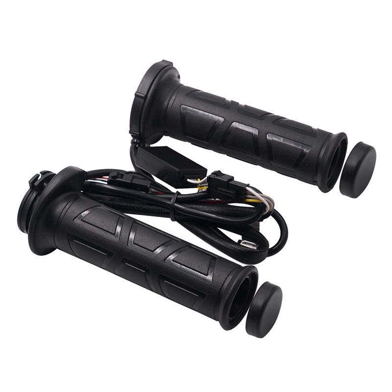 Handlebar Grip Heated - ปลอกหุ้มแฮนด์มอเตอร์ไซค์แบบมีระบบทำความร้อนสำหรับฤดูหนาว พร้อมสวิตช์ควบคุมอุณหภูมิ สำหรับแฮนด์ขนาด 22 มม.