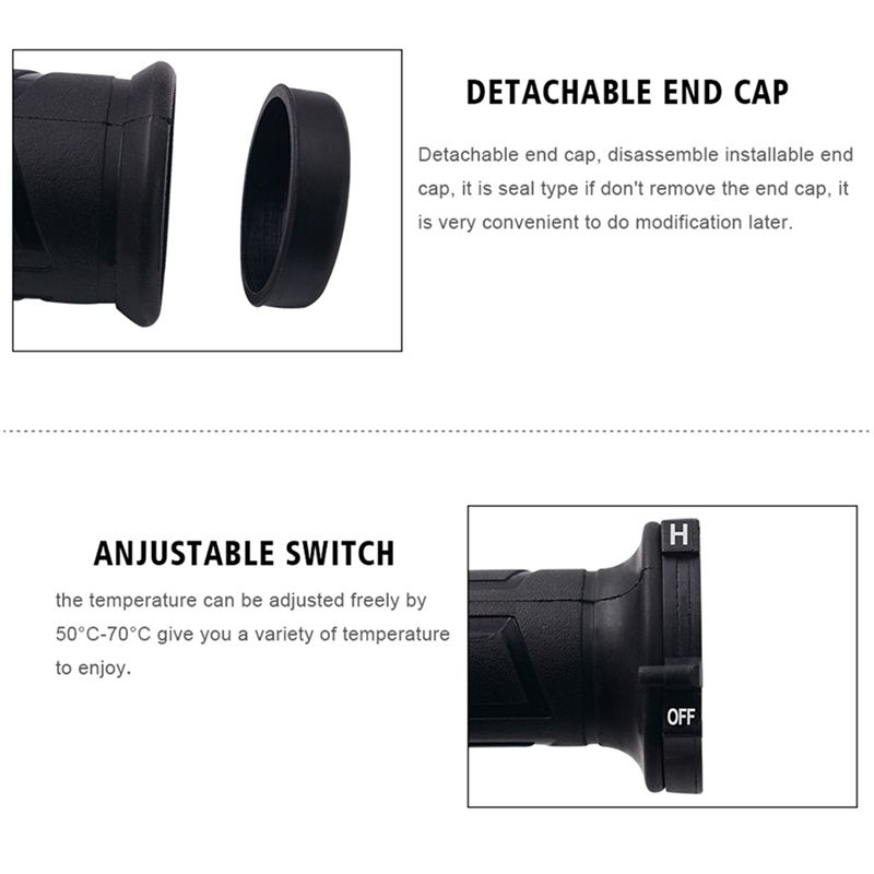 ปลอกหุ้มแฮนด์มอเตอร์ไซค์แบบมีร - Handlebar Grip Heated บทวิจารณ์และราคา